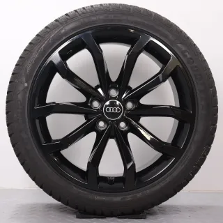 Winterräder 18 Zoll Audi A4 S4 8W B9 Original Felgen schwarz glanz 8W0601025H Winterreifen volles Profil DOT23&24 245/40R18 97V XL AO Goodyear Ultragrip Performance GEN-1 8x18ET40 - Bild 2