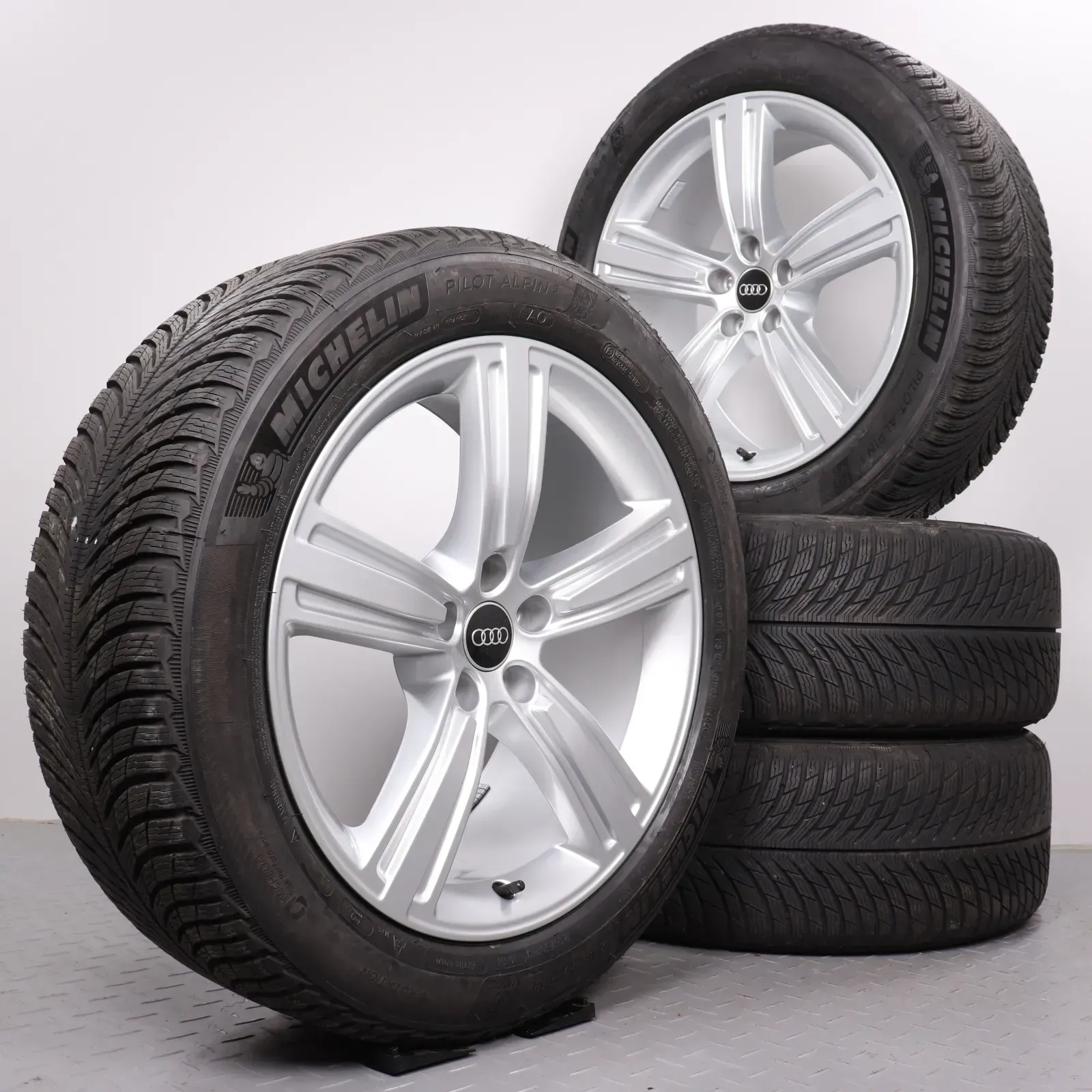 Winterräder 19 Zoll Audi A8 S8 4N D5 Original Felgen 4N0601025J Reifen 235/50R19 103H XL AO 6,5mm Michelin Pilot Alpin 5 DOT4820 - Bild 1