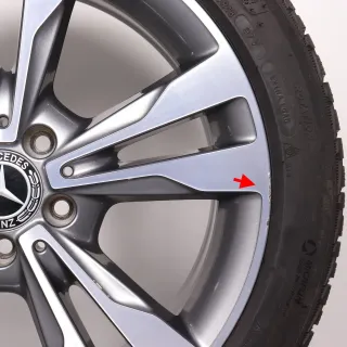 Winterräder 18 Zoll Mercedes C-Klasse W205 S205 C205 A205 Original Felgen A2054012802 & A2054012902 Reifen Michelin 5-5,5 225/45R18 & 245/40R18 RDK - Bild 7