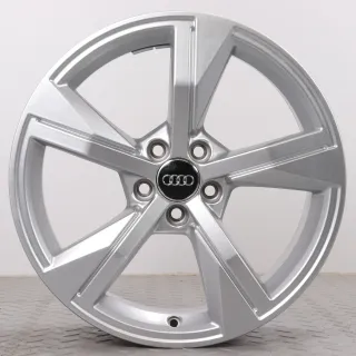 Alufelgen 17 Zoll Audi A1 GB Original Felgen Felgensatz 5-Arm-Stern-Design 82A601025G Silber 7.5x17ET46 5x100 57,1mm - Bild 3