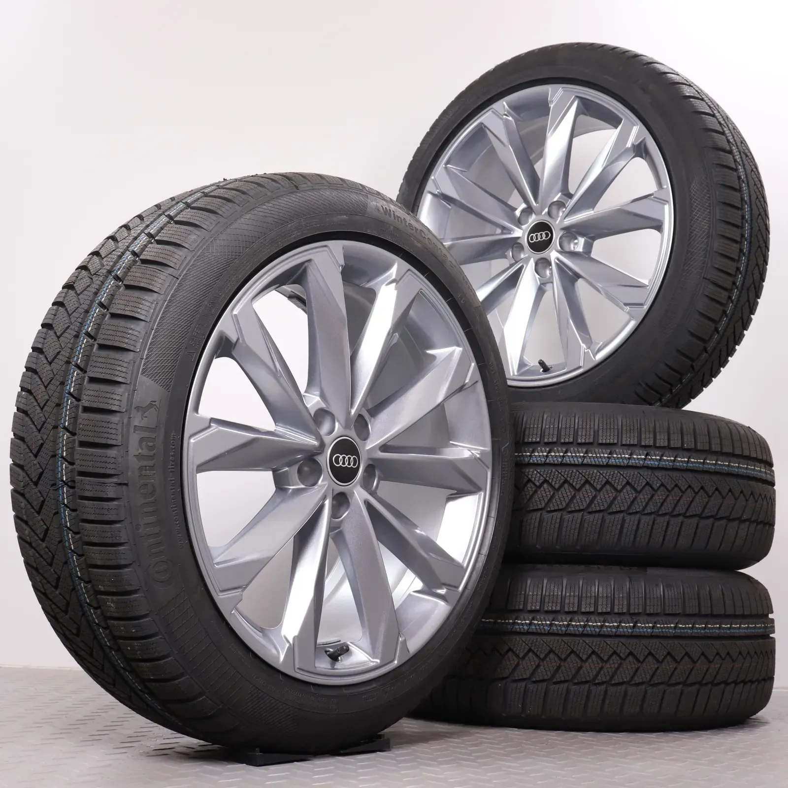 Winterräder 20 Zoll Audi A6 Allroad 4K C8 Original Felgen grau 4K9601025M DOT25 Winterreifen 245/45R20 103W XL AO Continental WinterContact TS850P NEU - Bild 1