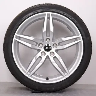 Winterräder 19 Zoll Audi A5 S5 F5 8W Original Felgen 8W0601025AM Winterreifen 255/35R19 96V XL AO Continental Winter Contact TS830P silber 8,5x19ET32 NEU - Bild 5