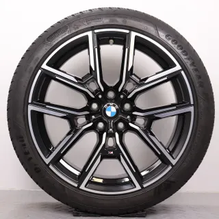 Winterräder 19 Zoll BMW i4 G26 & 4er Gran Coupe G26 Original Felgen Styling 859M 8747304 & 8747305 8,5x19ET35 & 9x19ET42 Winterreifen 5,5mm DOT21 245/40R19 & 255/40R19 Goodyear RDK - Bild 2