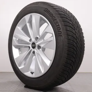 Winterräder 20 Zoll Audi Q6 / SQ6 e-tron GF Original Felgen 85H601025BP & 85H601025BQ Winterreifen 7-7,5mm & 6,5-7mm DOT25 255/50R20 & 285/45R20 5-Doppelarm-Falx silber - Bild 7