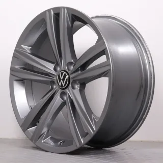 Alufelgen 18 Zoll VW Arteon 3H Original Felgen Felgensatz Sebring 3G8601025N Galvanograu 8x18ET40 5x112 57,1 - Bild 9