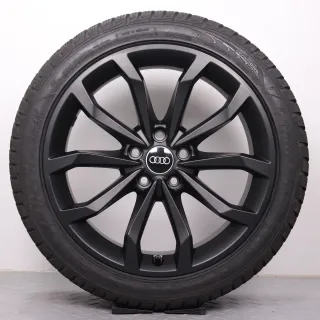 Winterräder 18 Zoll Audi A4 S4 8W B9 Original Felgen schwarz matt 8W0601025H Winterreifen 7mm DOT24 245/40R18 97V XL AO Goodyear Ultragrip Performance GEN-1 8x18ET40 - Bild 4