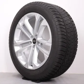 Winterräder 20 Zoll Audi Q7 SQ7 4M Original Felgen 4M0601025DA Winterreifen DOT24 6-6,5mm 285/45R20 112V XL AO Goodyear Ultra Grip 8 Performance SUV silber 9x20ET28 - Bild 6