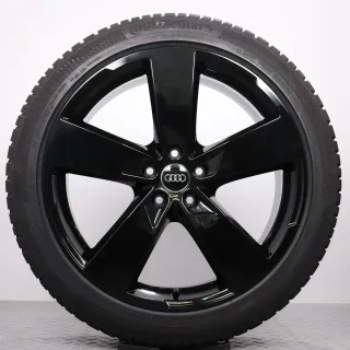 Winterräder 20 Zoll Audi A6 S6 4K C8 Original Felgen schwarz glanz 4K0601025K Winterreifen 8mm DOT22 255/40R20 101W XL AO Continental Winter Contact TS 850 P - Bild 5