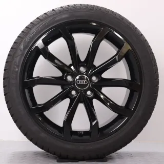 Winterräder 18 Zoll Audi A4 S4 8W B9 Original Felgen schwarz glanz 8W0601025H Winterreifen volles Profil DOT23&24 245/40R18 97V XL AO Goodyear Ultragrip Performance GEN-1 8x18ET40 - Bild 3