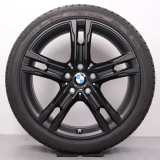 Winterräder 18 Zoll BMW 1er F40 2er Gran Coupe F44 Original Felgen Styling 556M schwarz matt 8053524 Winterreifen Bridgestone 225/40R18 92V XL * RSC Runflat 5mm DOT19 - Bild 4