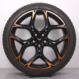 Winterräder 20 Zoll Cupra Formentor VZ5 Original Felgen 5FF601025M Winterreifen 255/35R20 97W XL Continental Winter Contact TS850P schwarz kupfer 8,5x20ET40 5x112 Alufelgen - Bild 7