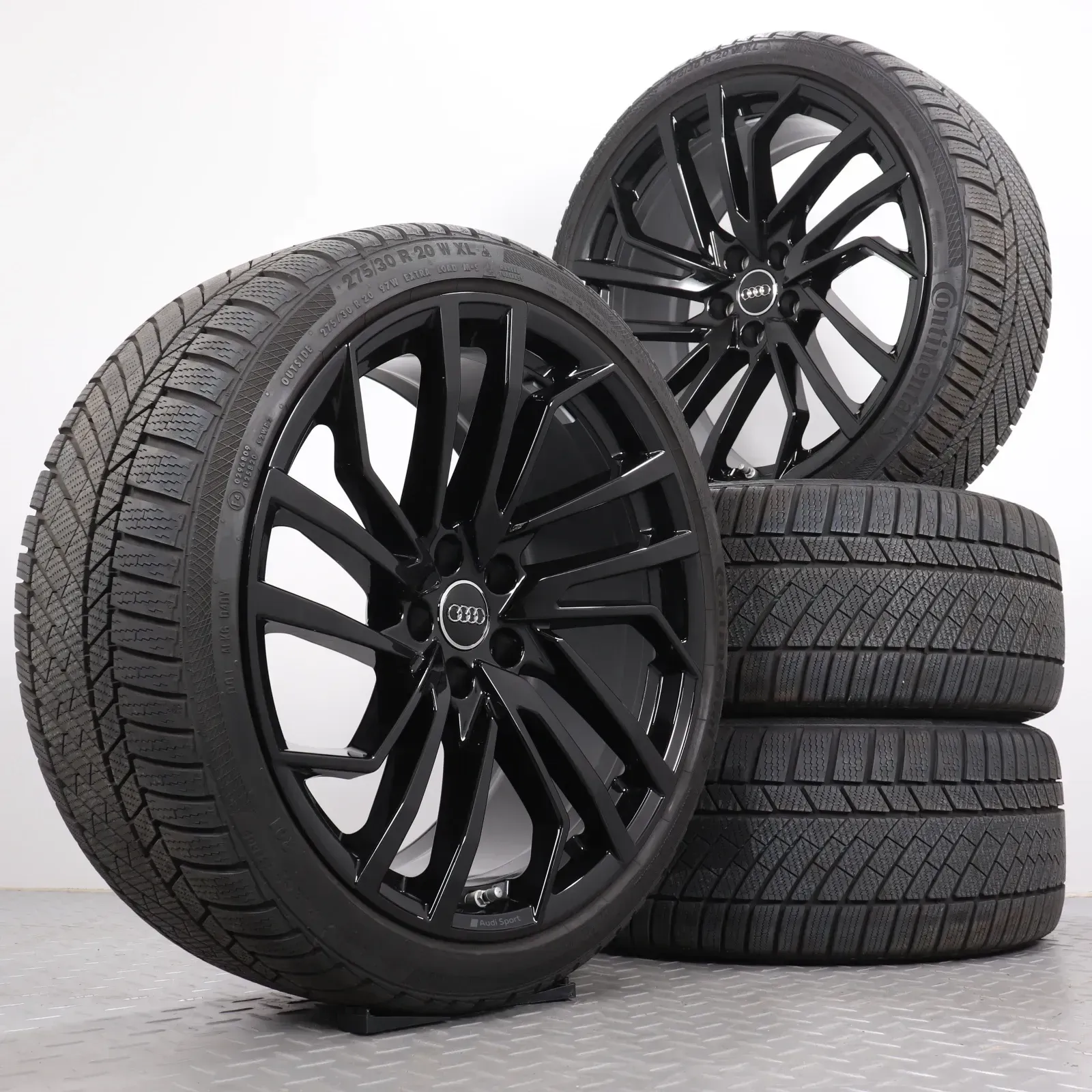 Winterräder 20 Zoll Audi RS4 8W B9 RS5 F5 8W Original Felgen 8W0601025FT Winterreifen DOT24 7mm RDK 275/30R20 97W XL RO1 Continental Winter Contact TS850P 9x20ET22 NEUWERTIG - Bild 1