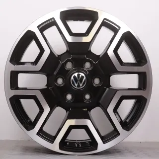 Alufelgen 20 Zoll VW Amarok T1 Original Felgen Felgensatz Bendigo 2HJ601025K schwarz glanzgedreht 8x20ET55 6x139,7 93,1mm Neu DEMO N1XC-1007-C1B - Bild 2