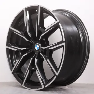 Alufelgen 19 Zoll BMW i4 G26 & 4er Gran Coupe G26 Original Felgen Felgensatz Styling 859M Y-Speiche 8747304 & 8747305 schwarz glanzgedreht 8,5x19ET35 & 9x19ET42 - Bild 5