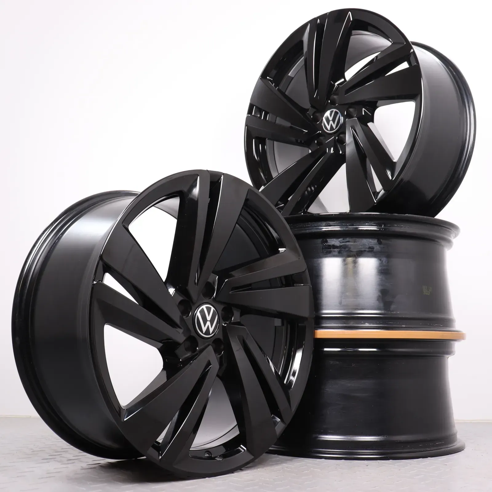 Alufelgen 20 Zoll VW Touareg III CR Original Felgen Felgensatz Nevada 760601025AA schwarz 9x20ET33 5x112 66,6mm NEU DEMO - Bild 1