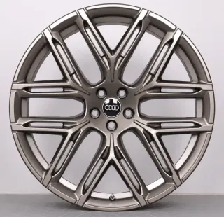 Alufelgen 23 Zoll Audi Q8 SQ8 RSQ8 Original Felgen Felgensatz 6-Y-Doppelspeichen RS 4M8601025BK Neodymgold matt 10,5x23ET18 5x112 66,6mm NEUWERTIG - Bild 4