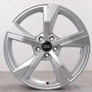 Alufelgen 17 Zoll Audi A1 GB Original Felgen Felgensatz 5-Arm-Stern-Design 82A601025G Silber 7.5x17ET46 5x100 57,1mm - Bild 4