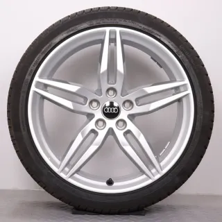 Winterräder 19 Zoll Audi A5 S5 F5 8W Original Felgen 8W0601025AM Winterreifen 255/35R19 96V XL AO Continental Winter Contact TS830P silber 8,5x19ET32 NEU - Bild 6