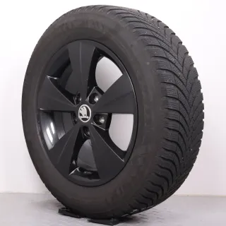 Winterräder 16 Zoll Skoda Octavia IV NX Original Felgen Velorum 5E3601025AA Winterreifen DOT21&23 205/60R16 92H Semperit Speed-Grip 5 6,5x16ET46 - Bild 7
