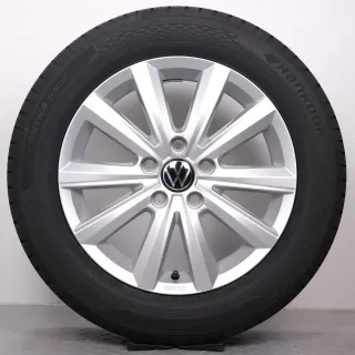 Sommerräder 17 Zoll VW T5 T6 T6.1 Original Felgen Merano 7E0071497A Sommerreifen 215/60R17 109/107T Hankook RA58 Vantra Transit 7x17ET56 5x120 NEU - Bild 2
