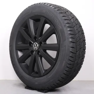 Winterräder 17 Zoll VW T5 T6 T6.1 Original Felgen Merano schwarz matt 7E0071497A Winterreifen 215/60R17 109/107T Hankook RW12 i*cept LV 7x17ET56 5x120 NEU - Bild 6