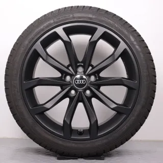 Winterräder 18 Zoll Audi A4 S4 8W B9 Original Felgen schwarz matt 8W0601025H Winterreifen 7mm DOT24 245/40R18 97V XL AO Goodyear Ultragrip Performance GEN-1 8x18ET40 - Bild 5