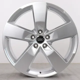 Alufelgen 20 Zoll Audi A6 S6 4K C8 Original Felgen Felgensatz 5-Arm Design 4K0601025K Silber 8,5x20ET43 5x112 66,6 mm Gebraucht - Bild 3