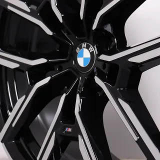 Alufelgen 19 Zoll BMW i4 G26 & 4er Gran Coupe G26 Original Felgen Felgensatz Styling 859M Y-Speiche 8747304 & 8747305 schwarz glanzgedreht 8,5x19ET35 & 9x19ET42 NEU AUFBEREITET - Bild 9