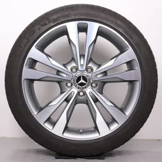 Winterräder 18 Zoll Mercedes C-Klasse W205 S205 C205 A205 Original Felgen A2054012802 & A2054012902 Reifen Michelin 5-5,5 225/45R18 & 245/40R18 RDK - Bild 2