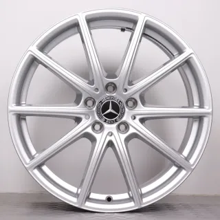 Alufelgen 19 Zoll Mercedes-Benz CLE 300E C236 Original Felgen Felgensatz 5-Doppelspeichen A2364010600 & A2364010800 silber 8x19ET45,1 & 9x19ET60,6 5x112 66,6mm - Bild 6