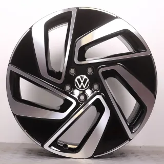 Alufelgen 20 Zoll VW ID.7 ED Original Felgen Felgensatz Montreal 14B601025E & 14B601025F schwarz glanzgedreht 8,5x20ET40 & 9,5x20ET47 5x112 57,1mm NEU - Bild 6