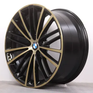 Alufelgen 19 Zoll BMW 5er G30 G31 Original Felgen Felgensatz Styling 635 V-Speiche night gold 8x19ET30 & 9x19ET44 5x112 66,6mm NEU DEMO - Bild 8