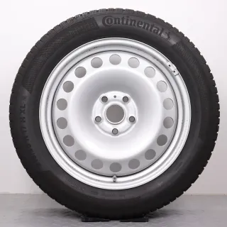 VW Caddy SK 17 Zoll Winterräder Original Stahlfelgen Reifen 215/55R17 98H XL DOT21 2x6-6,5mm / 2x 7mm RDK Satz - Bild 4