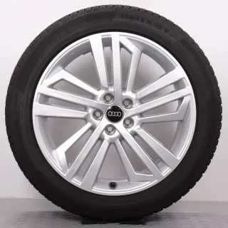 Winterräder 20Zoll Audi Q5 SQ5 FY Original Felgen 80A601025L Winterreifen 8mm DOT24 255/45R20 101V AO Continental Winter Contact TS850P SUV 5-Designspeichen 8x20ET39 - Bild 5