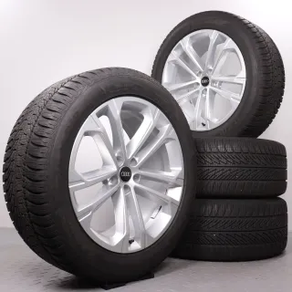 Winterräder 20 Zoll Audi Q7 SQ7 4M Original Felgen 4M0601025DA Winterreifen DOT24 6-6,5mm 285/45R20 112V XL AO Goodyear Ultra Grip 8 Performance SUV silber 9x20ET28 - Bild 1
