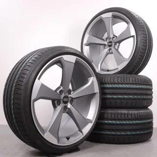 Sommerräder 20 Zoll Audi A5 & S5 F5 8W Original Felgen AUDI SPORT 8W0601025CF Sommerreifen 265/30R20 94Y XL RO1 Continental Sport Contact 5P 9x20ET34 5x112 NEU - Bild 1