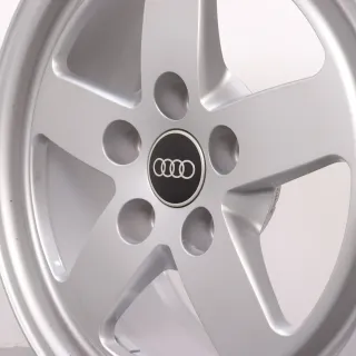 Alufelgen 16 Zoll Audi A4 8W B9 Original Felgen Felgensatz 5-Speichen 8W0601025 Silber 7x16ET35 5x112 66,6mm NEUWERTIG - Bild 7