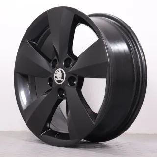 Alufelgen 17 Zoll Skoda Kodiaq NS Original Felgen Felgensatz Nanuq 565601025AA schwarz metallic 6,5x17ET38 5x112 57,1 - Bild 6