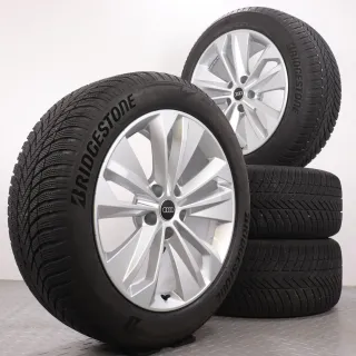 Winterräder 20 Zoll Audi Q6 / SQ6 e-tron GF Original Felgen 85H601025BP & 85H601025BQ Winterreifen 7-7,5mm & 6,5-7mm DOT25 255/50R20 & 285/45R20 5-Doppelarm-Falx silber - Bild 1