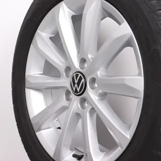 Winterräder 17 Zoll VW Passat 3G B8 Original Felgen 3G0601025C Winterreifen 215/55R17 Helsinki silber 6,5x17ET41 5x112 Alufelgen Winterradsatz - Bild 7