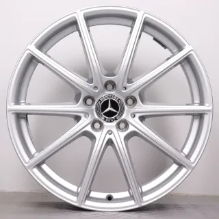 Alufelgen 19 Zoll Mercedes-Benz CLE 300E C236 Original Felgen Felgensatz 5-Doppelspeichen A2364010600 & A2364010800 silber 8x19ET45,1 & 9x19ET60,6 5x112 66,6mm - Bild 3