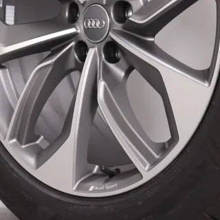 Sommerräder 20 Zoll Audi e-tron GE & Q8 etron Original Felgen 4KE601025 Sommerreifen 255/50R20 109H XL AO Bridgestone Alenza 001 5-Doppelspeichen-Edge-Design Titanoptik AUDI SPORT - Bild 7