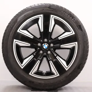 Winterräder 19 Zoll BMW iX3 G08 Original Felgen 6895627 Styling 842 Winterreifen 6&7mm DOT20&21 245/50R19 105V XL * RSC (Runflat) Pirelli Sottozero 3 jet black 8x19ET34 RDK - Bild 4