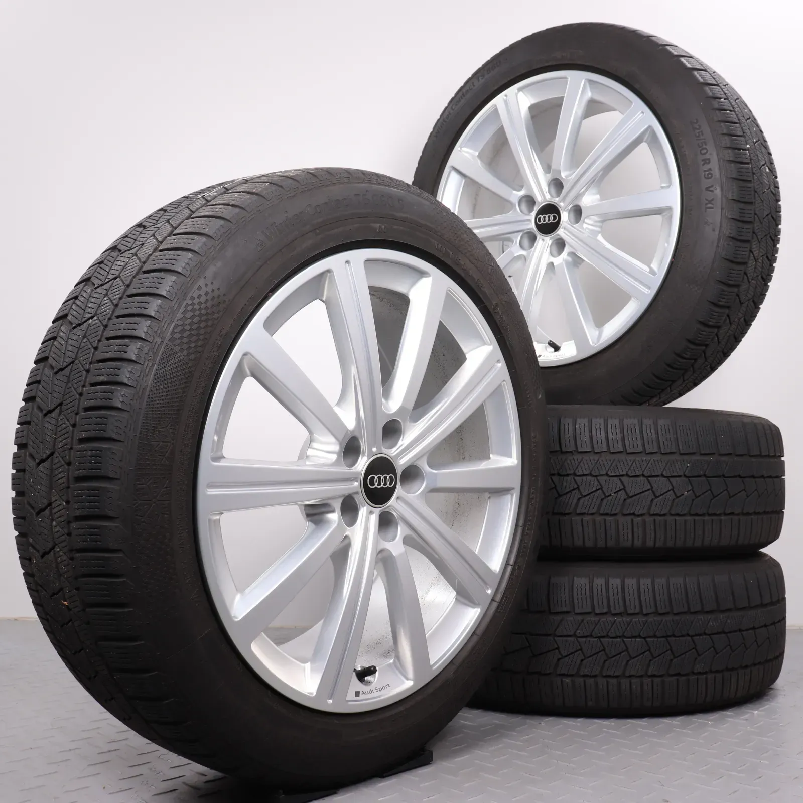 Winterräder 19 Zoll Audi RSQ3 F3 Original Felgen AUDI SPORT 83A601025AB Winterreifen DOT21 5,5-6mm 225/50R19 100V XL AO Continental Winter Contact TS860S - Bild 1