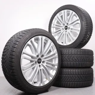 Winterräder 18 Zoll Audi A5 S5 F5 8W Original Felgen 8W0601025EE Winterreifen DOT22&23 245/40R18 97V XL AO Goodyear Ultragrip Performance GEN-1 Silber 8x18ET31 - Bild 1