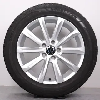 Winterräder 17 Zoll VW Passat 3G B8 Original Felgen 3G0601025C Winterreifen 215/55R17 Helsinki silber 6,5x17ET41 5x112 Alufelgen Winterradsatz - Bild 4