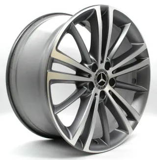Alufelge 19 Zoll Mercedes-Benz CLS C257 Original Einzelfelge Ersatzfelge Mehrspeichenfelge A2574010400 grau glanzgedreht 9x19ET33 5x112 66,6 Neu: Sonstige - Bild 2