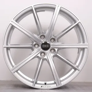 Alufelgen 19 Zoll Audi RS4 8W B9 & RS5 F5 8W Original Felgen Felgensatz 10-Speichen AUDI SPORT 8W0601025CP silber 8x19ET26 5x112 66,6mm - Bild 2