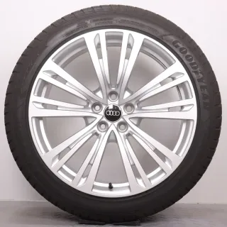Winterräder 20 Zoll Audi A8 S8 4N D5 Original Felgen 4N0601025Q Winterreifen 7mm & 7,5mm DOT22&24 265/40R20 104V XL AO Goodyear Ultragrip Performance GEN-1 Silber 9x20ET40 - Bild 3