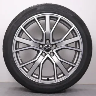 Sommerräder 20 Zoll Audi Q3 & RSQ3 F3 Original Felgen 83A601025BA 5-Y-Speichen-Stern-Design AUDI SPORT Titanoptik Sommerreifen Hankook Ventus S1 EVO2 SUV 255/40R20 101Y XL AO NEU - Bild 4